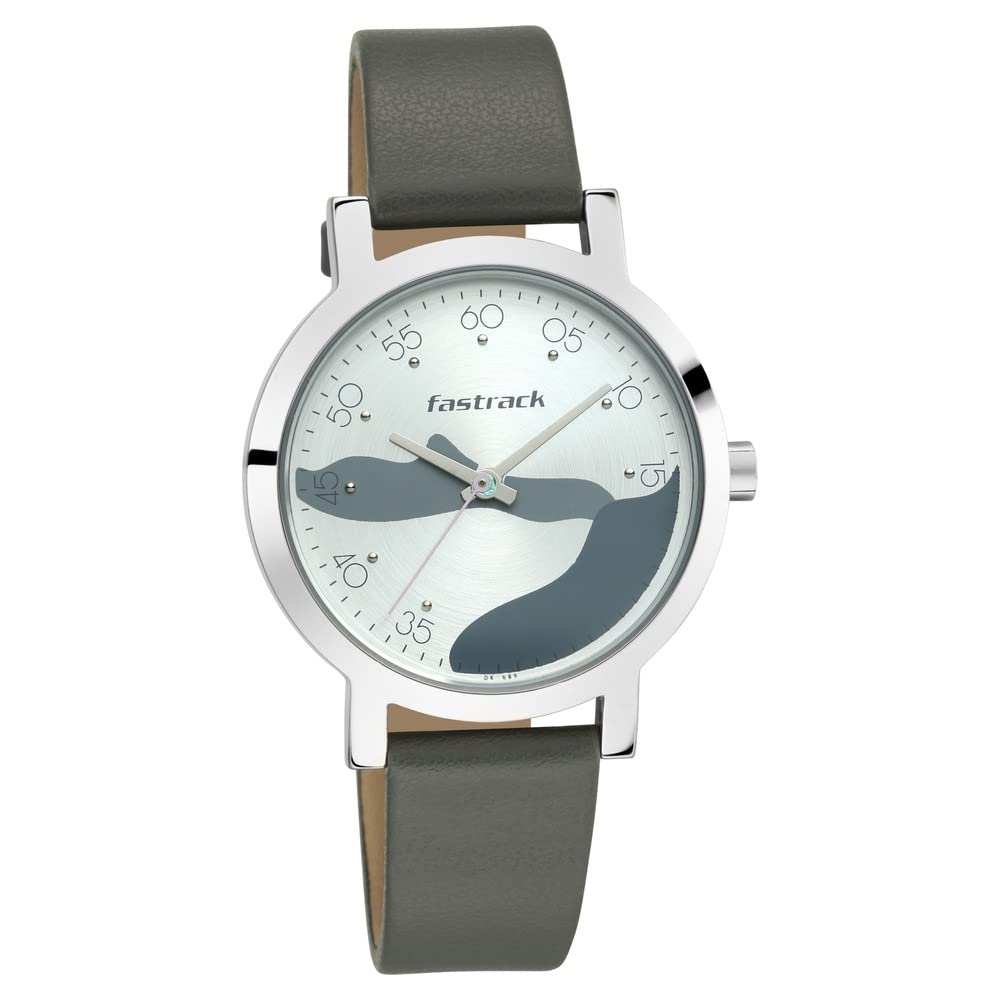 Bare Basics Silver Dial & Black Leather