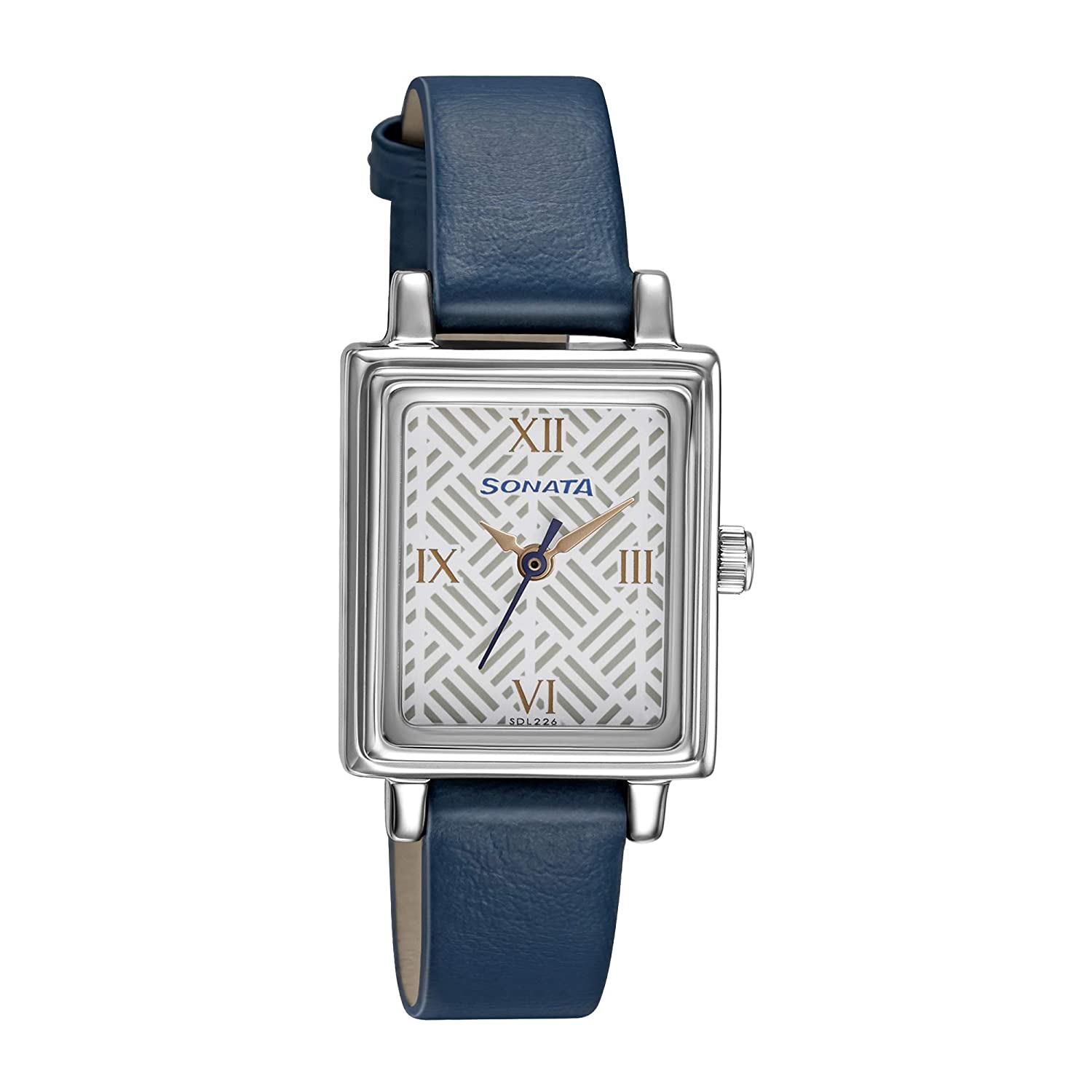 Workwear White Dial & Blue Leather Strap