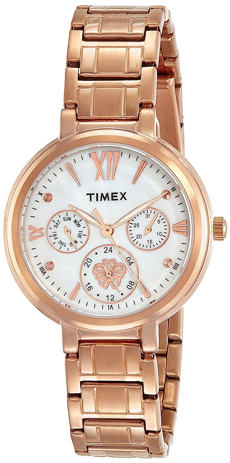 Timex White & Rose Gold