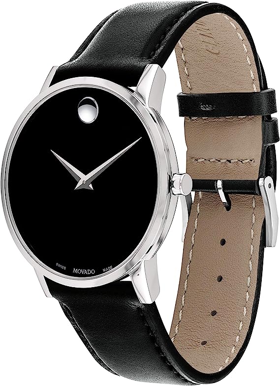 Museum Classic Black Dial Leather Strap