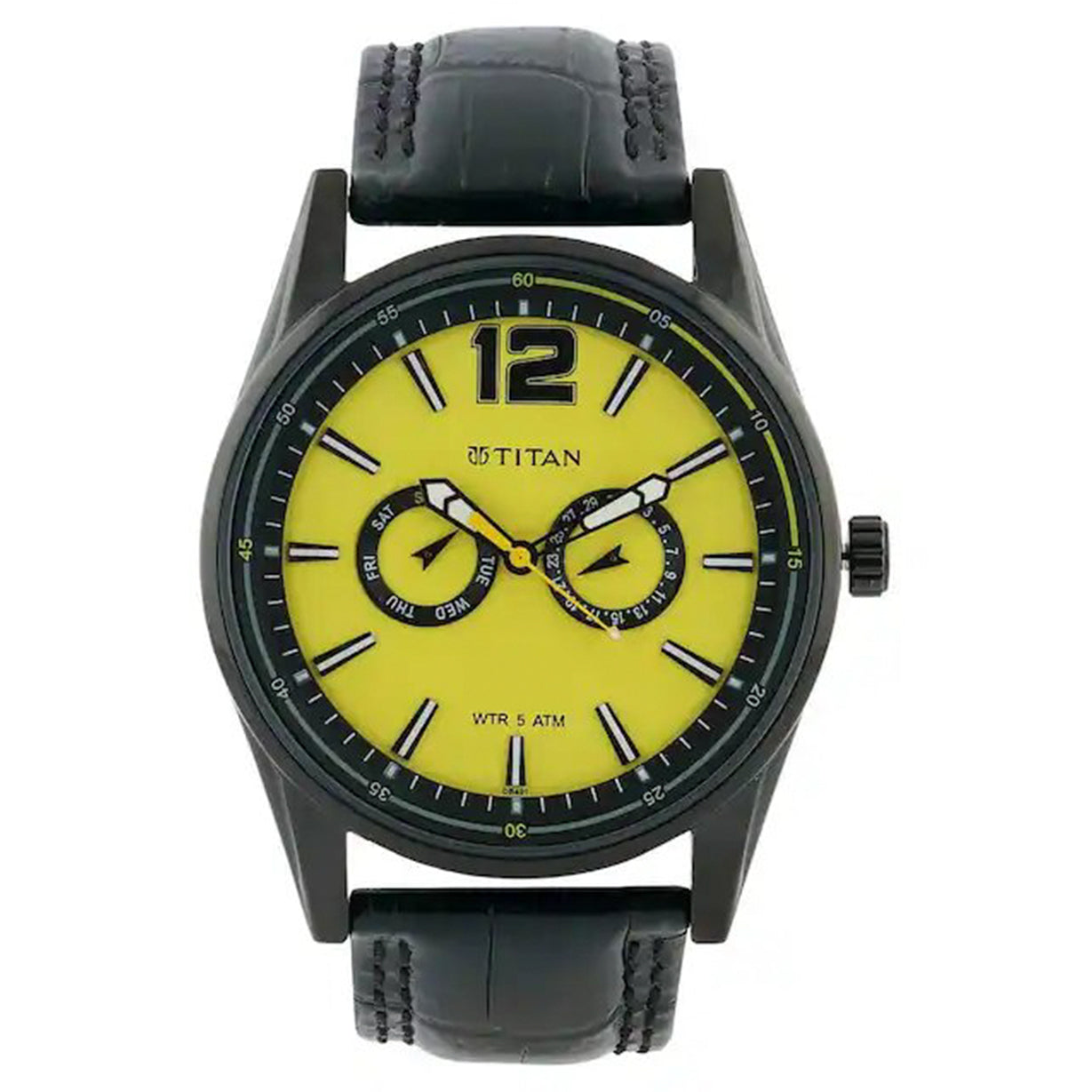 Octane Yellow Dial & Leather Strap