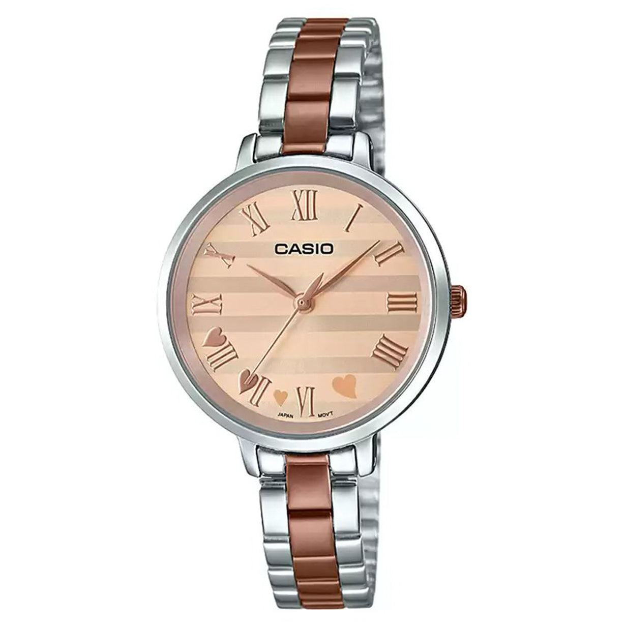 Casio Enticer Rose Gold Dial Women 30mm