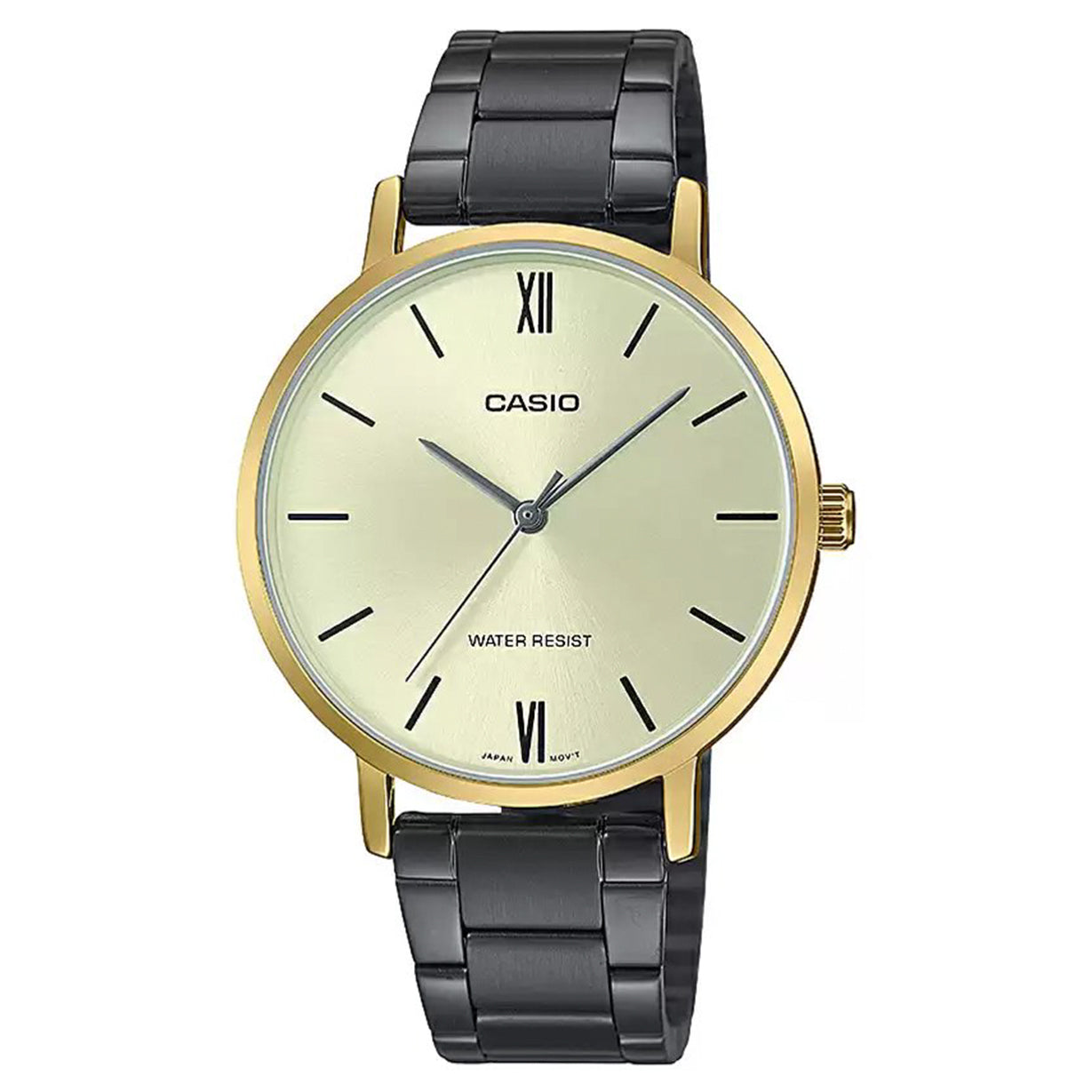 Casio Enticer Yellow Gold Dial Women 34mm