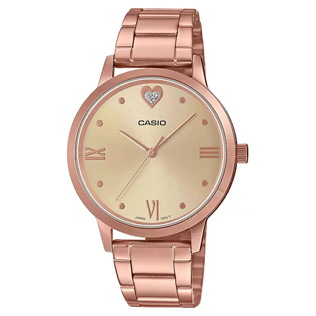 Casio Enticer Rose Gold Dial Women 34mm