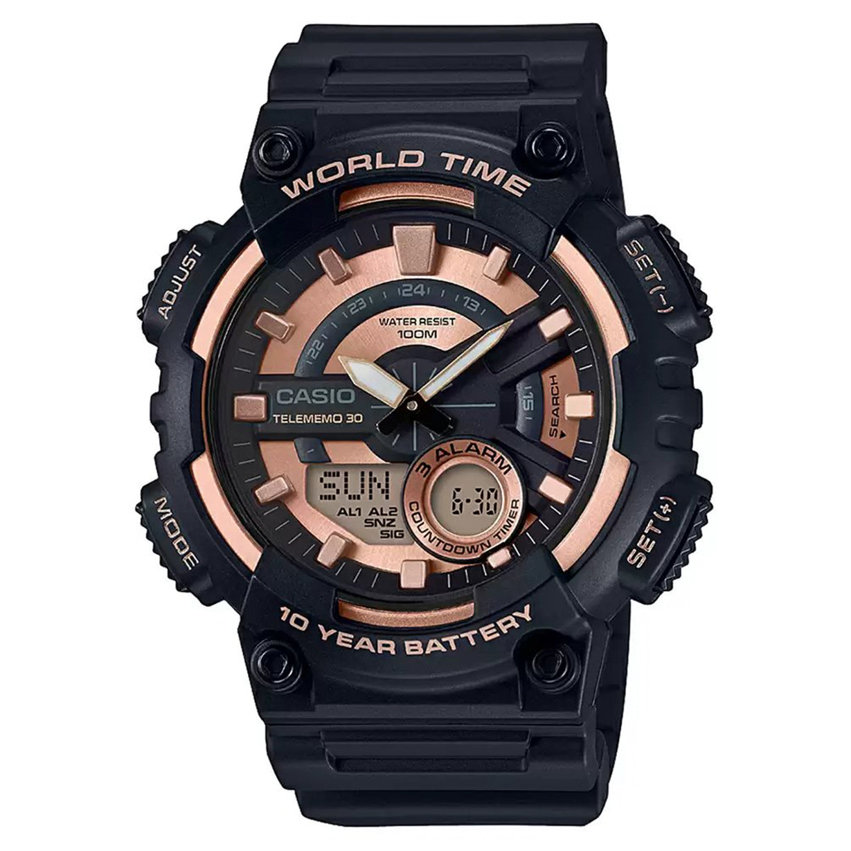 Casio Youth Rose Gold Dial Men 46.6mm
