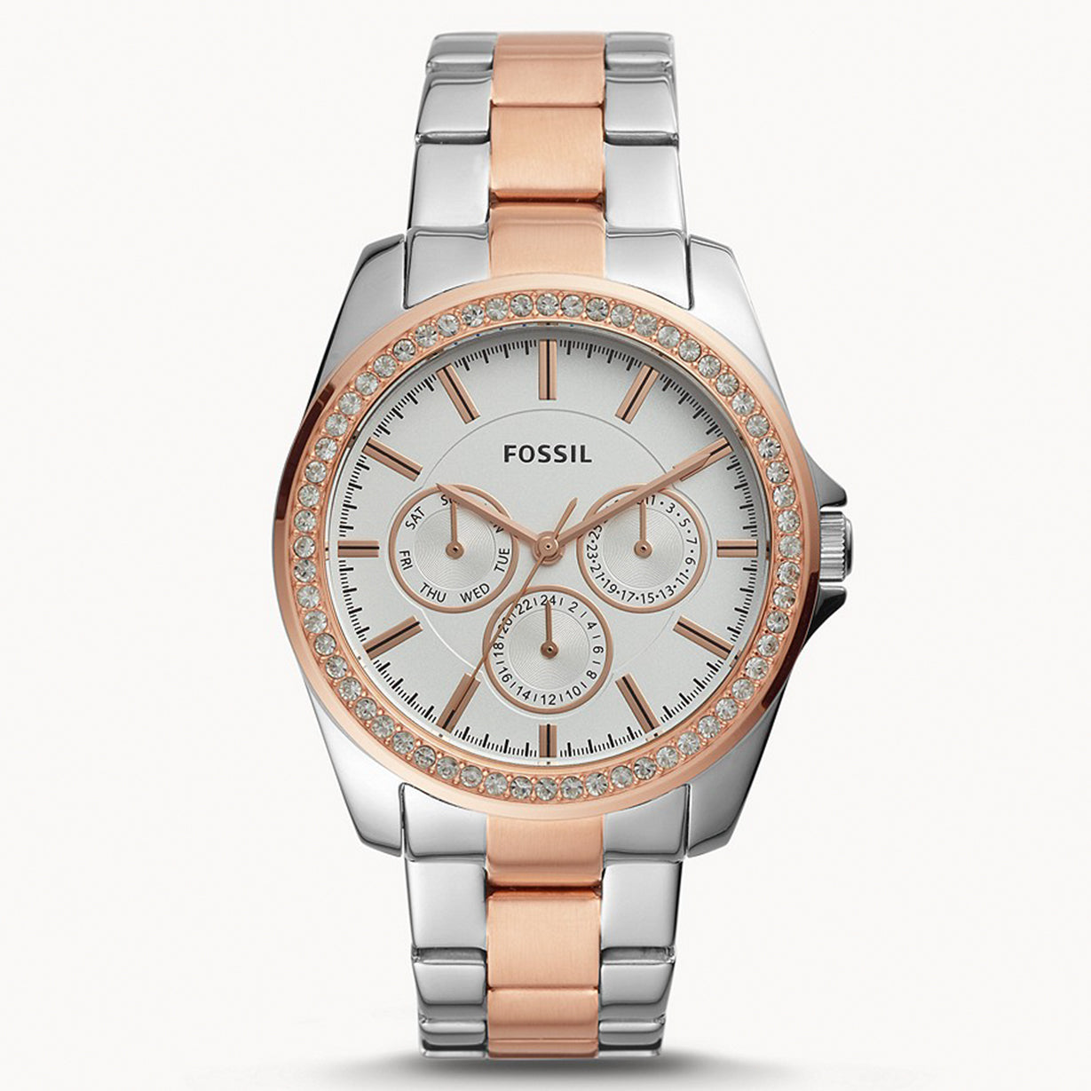 Fossil Janice Silver Dial Men 38mm