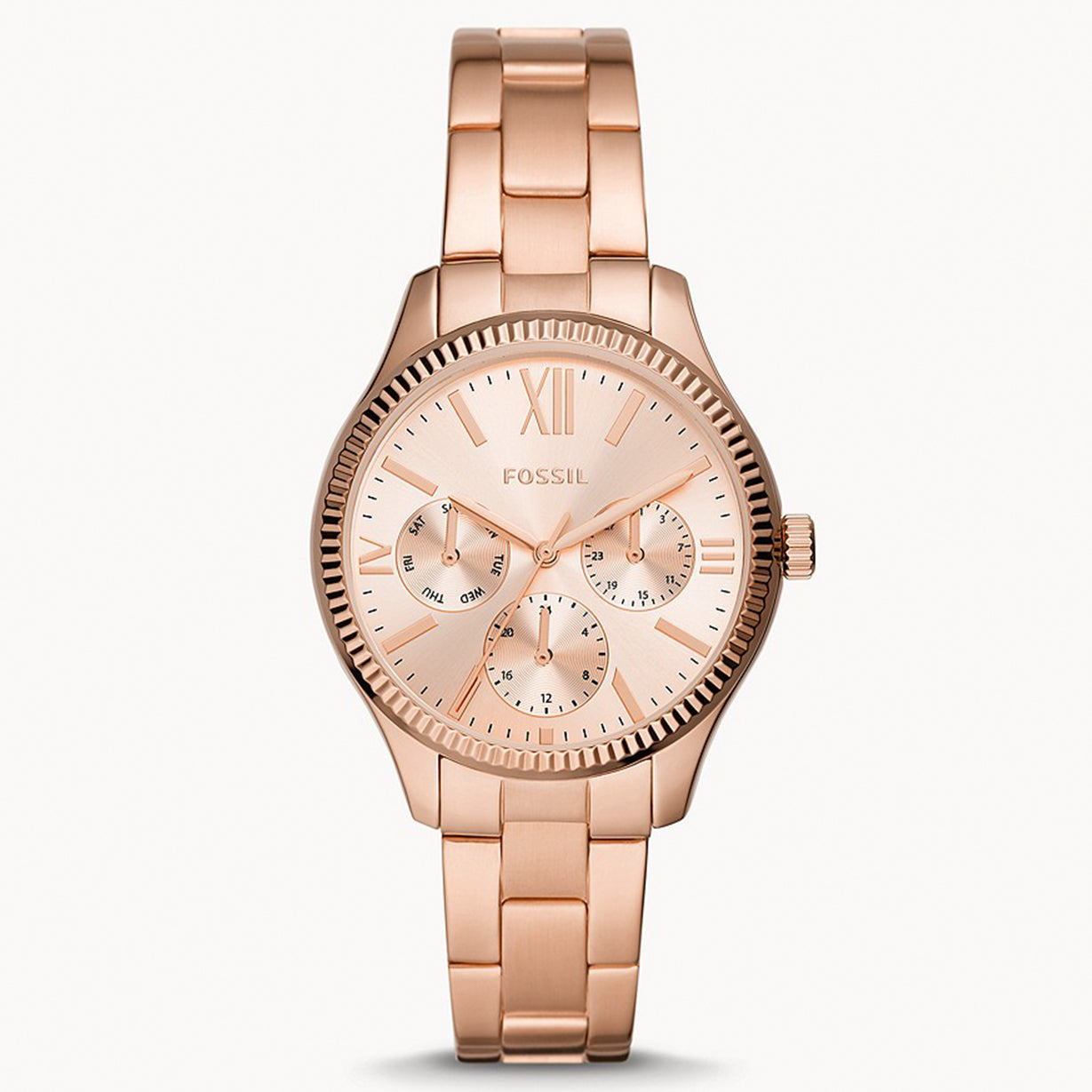 Fossil Rye Rose Gold Dial Women 36mm