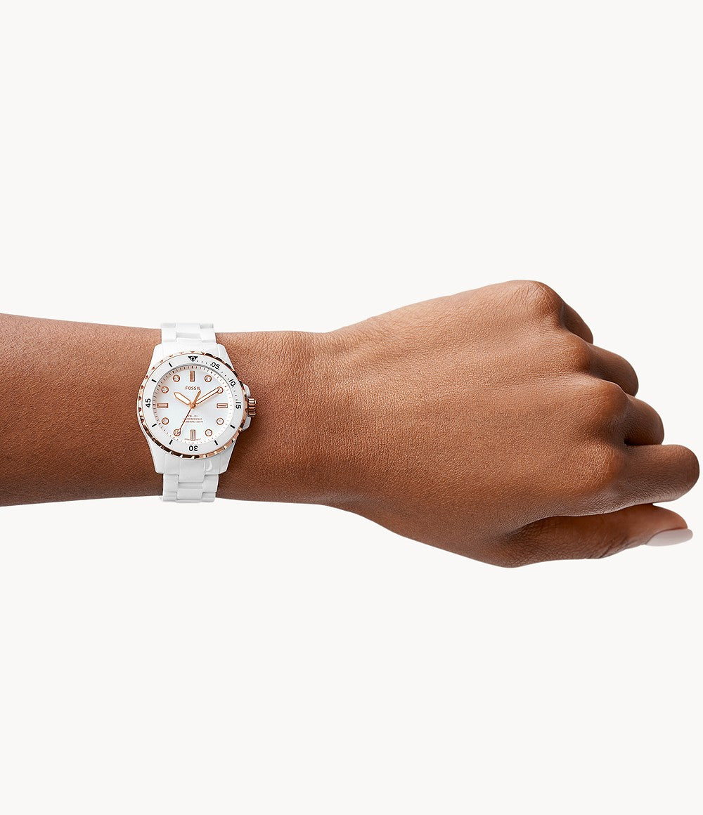 White top Fossil Womens Watch