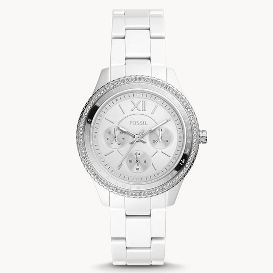 Fossil Stella Silver Dial Women's Watch 38mm