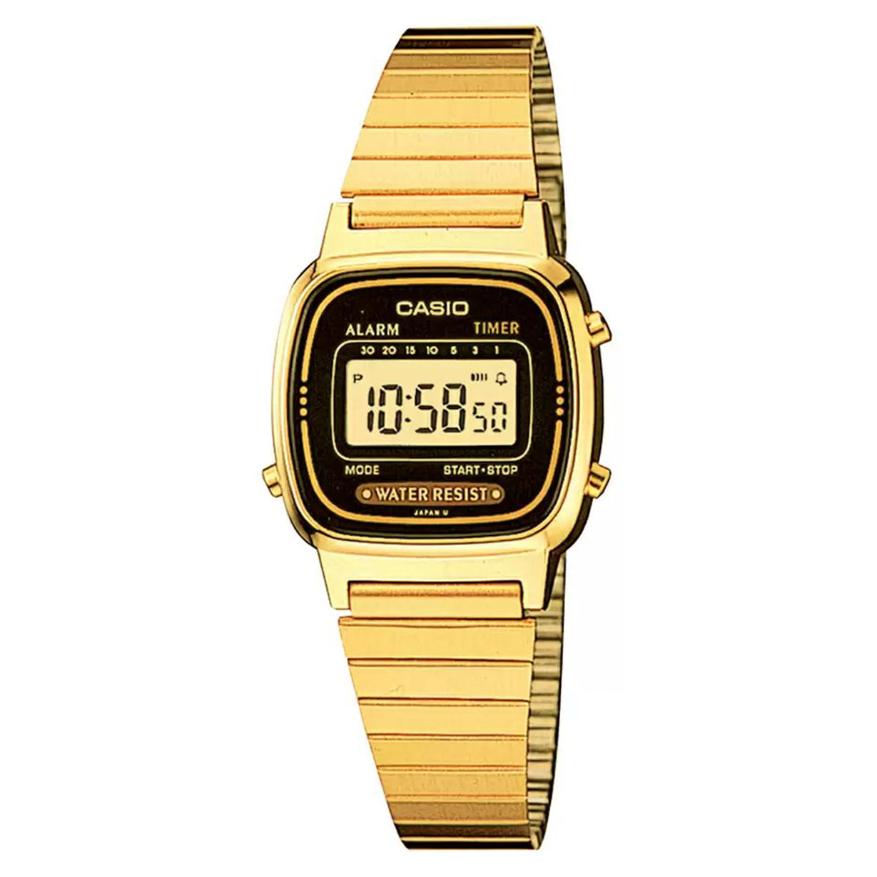 Casio Vintage Yellow Gold Dial Women 25mm