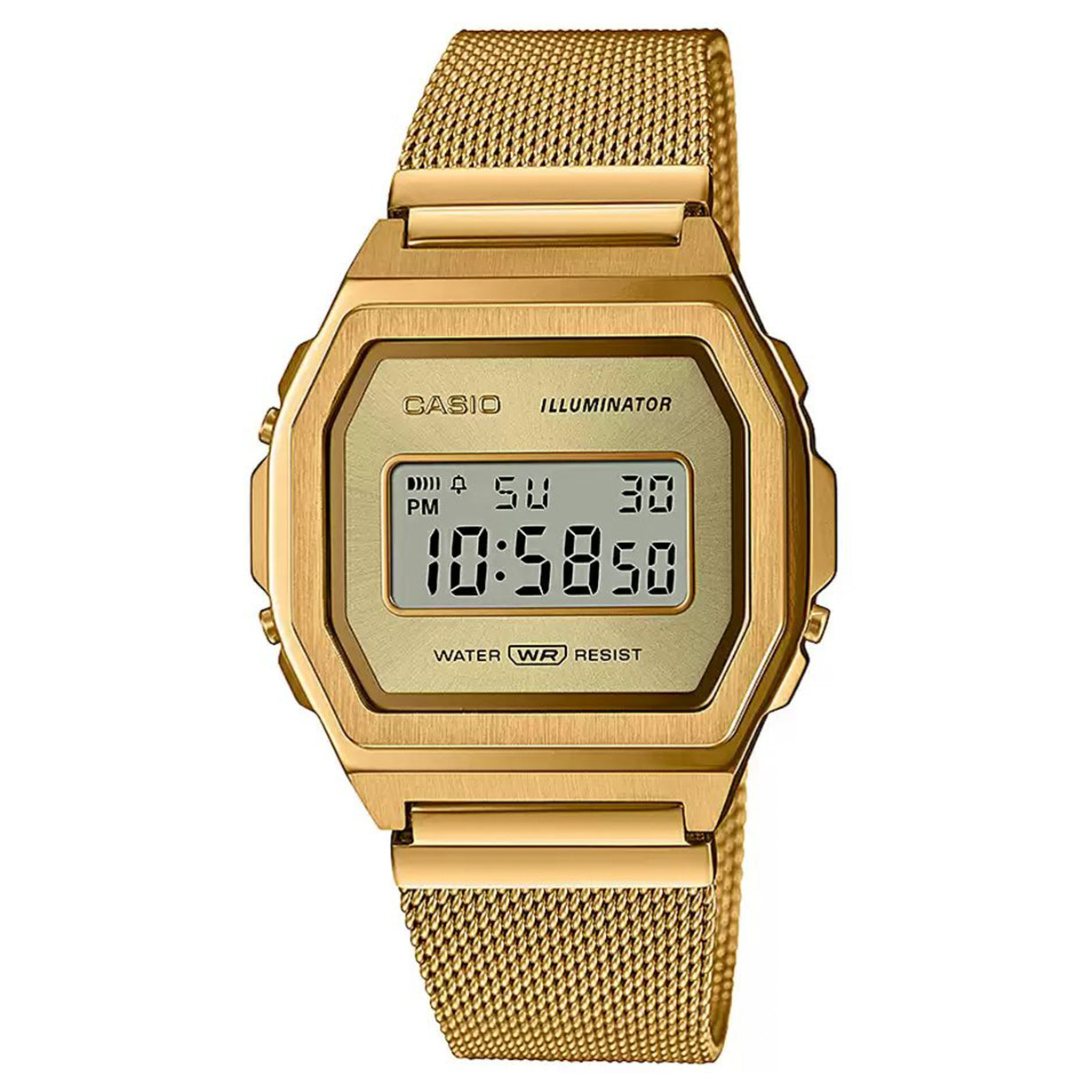Casio Vintage Yellow Gold Dial Unisex 38mm