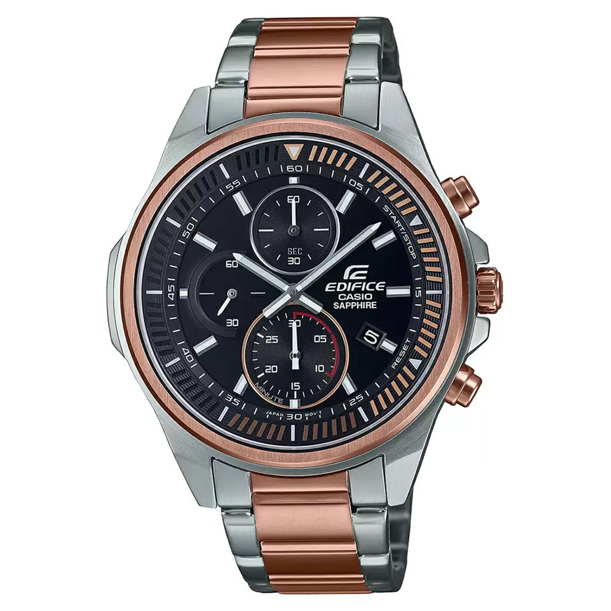 Edifice Chronograph Silver & Brown