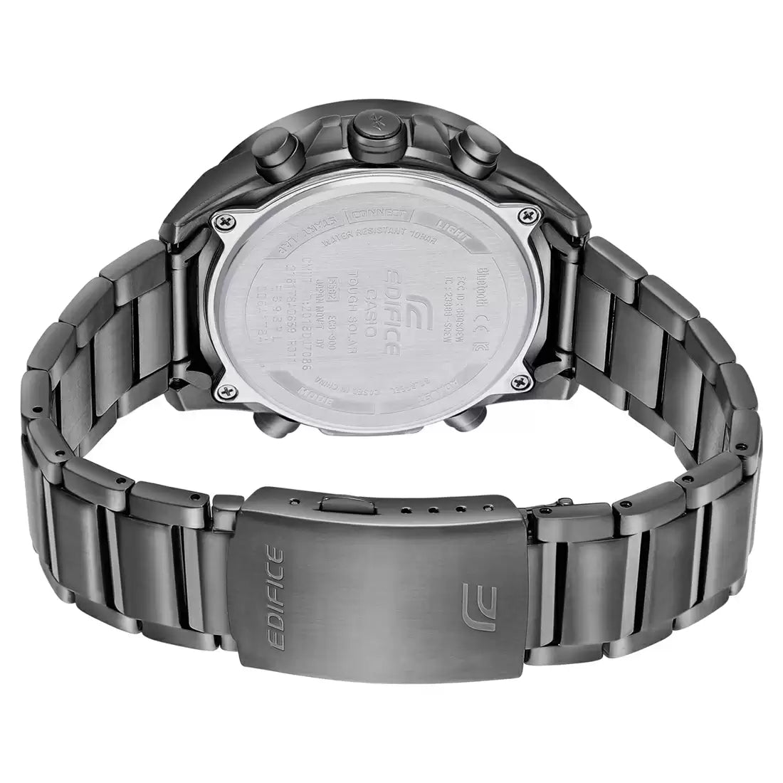 Edifice Bluetooth Connect Men Grey Stainless Steel
