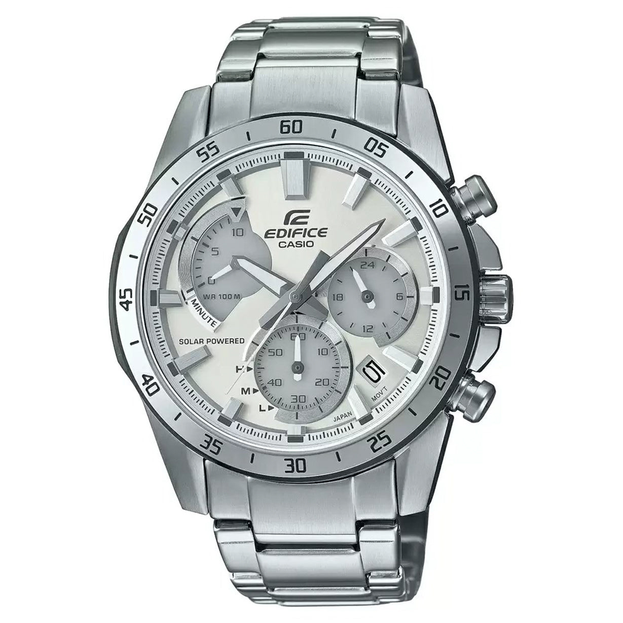 Casio Edifice  Silver Dial Men 45.3mm