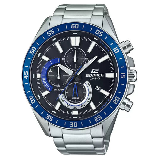 Edifice Chronograph Men Silver Stainless Steel