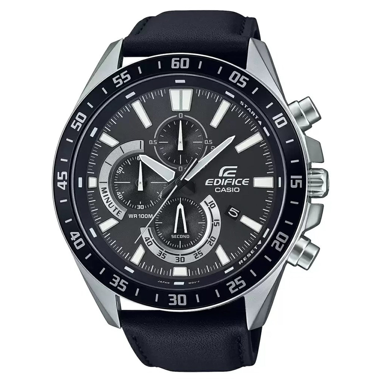 Casio Edifice  Black Dial Men 47.8mm