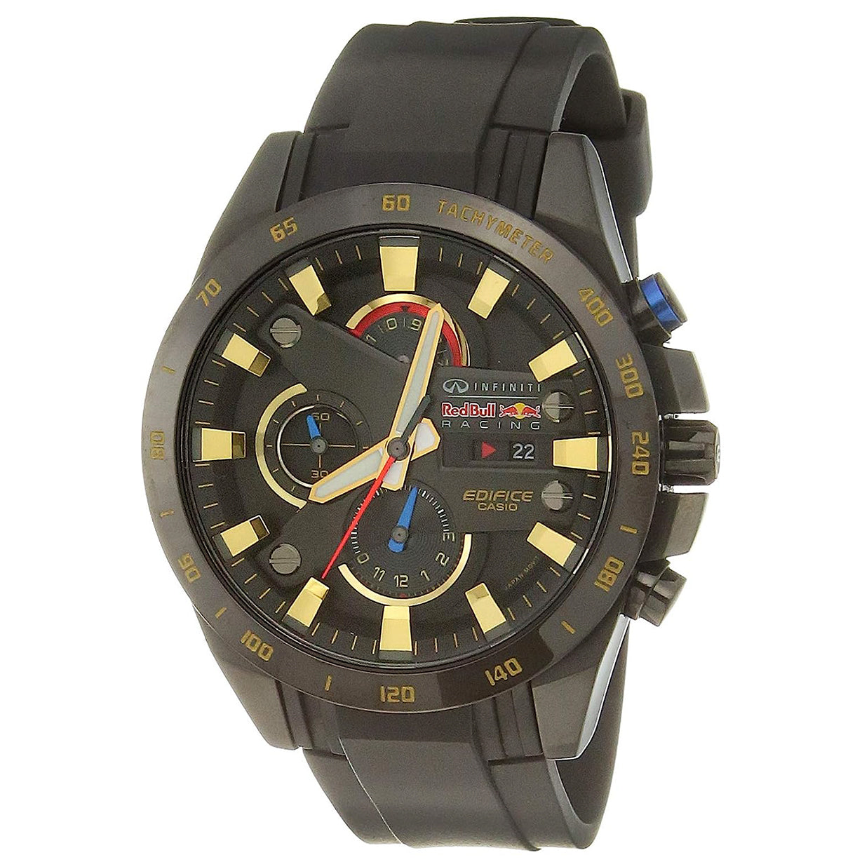 Casio Edifice  Black & Gold Dial Men 48.1mm