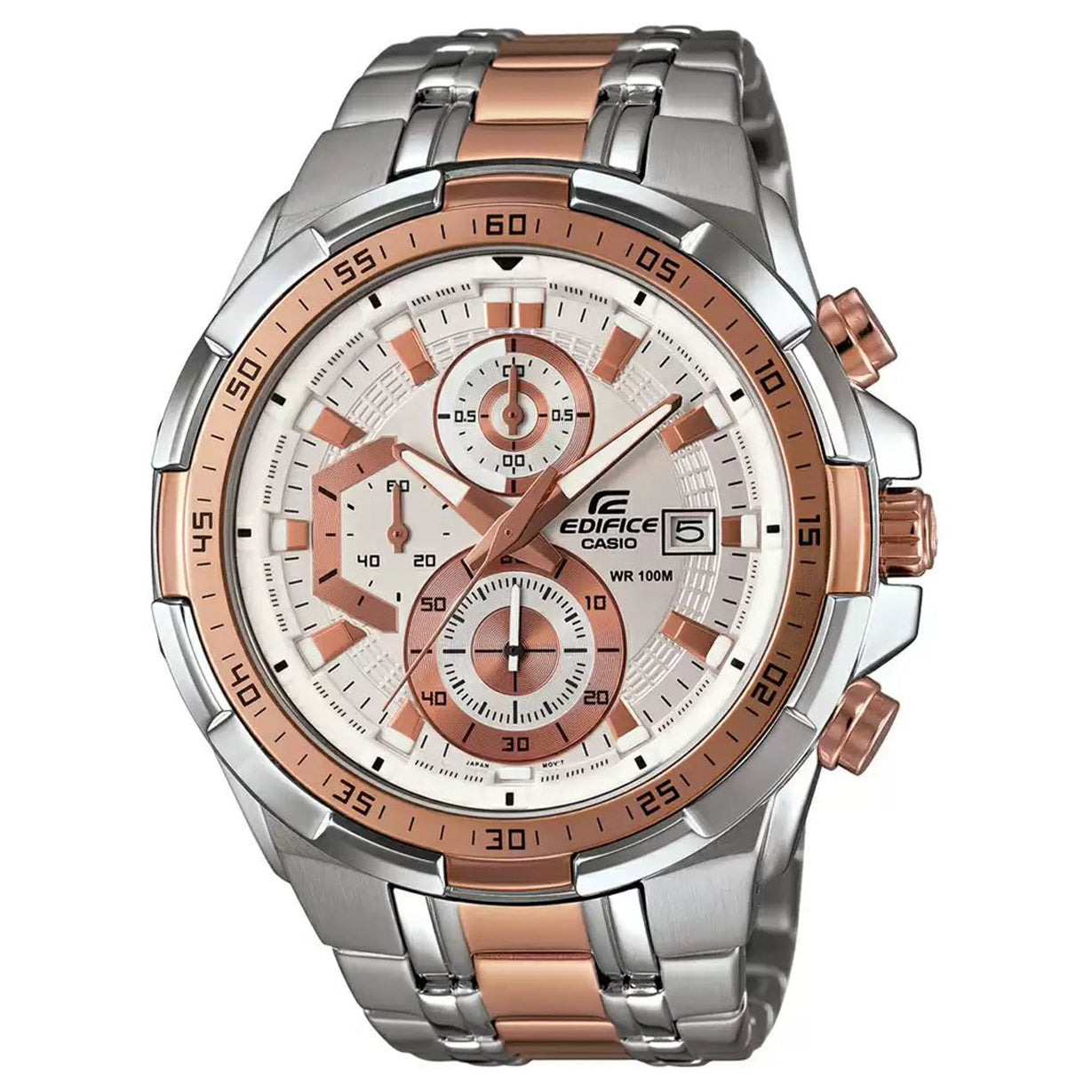 Casio Edifice  White Dial Men 49.5mm