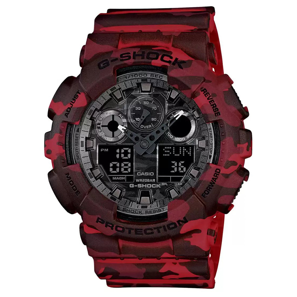 G-Shock Red & Grey Analog-Digital