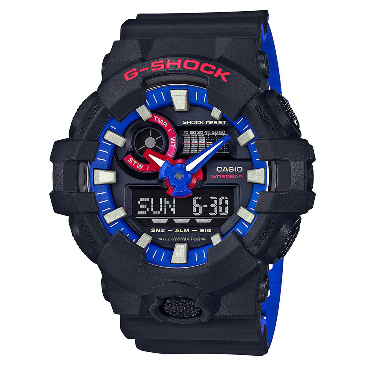 G-Shock Black & Blue Analog-Digital