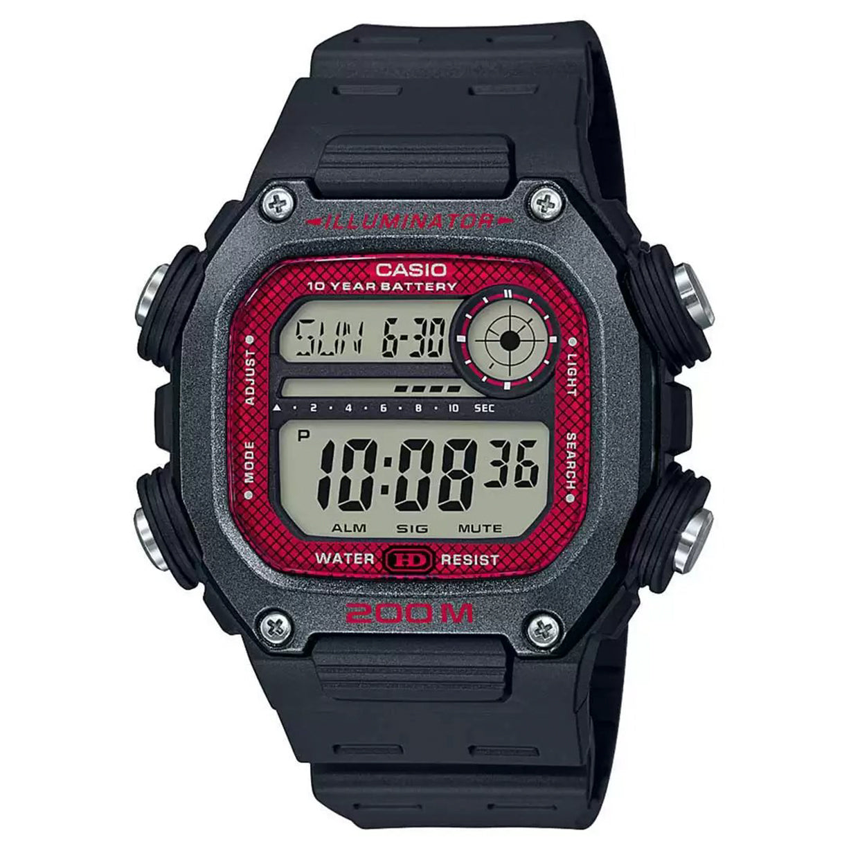 Casio Youth Red Dial Men 50.4mm