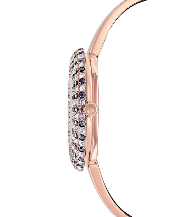 5484050 Swarovski Crystal Rose Black Dial Women 34mm – Zimson Watch Store