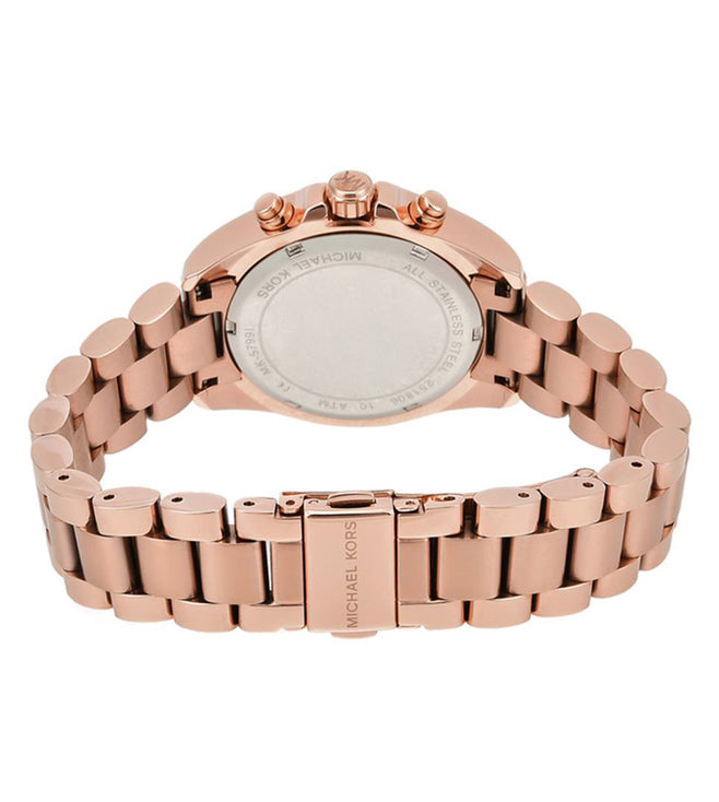 Michael Kors Mini Bradshaw Rose Gold Dial Women 36mm Zimson