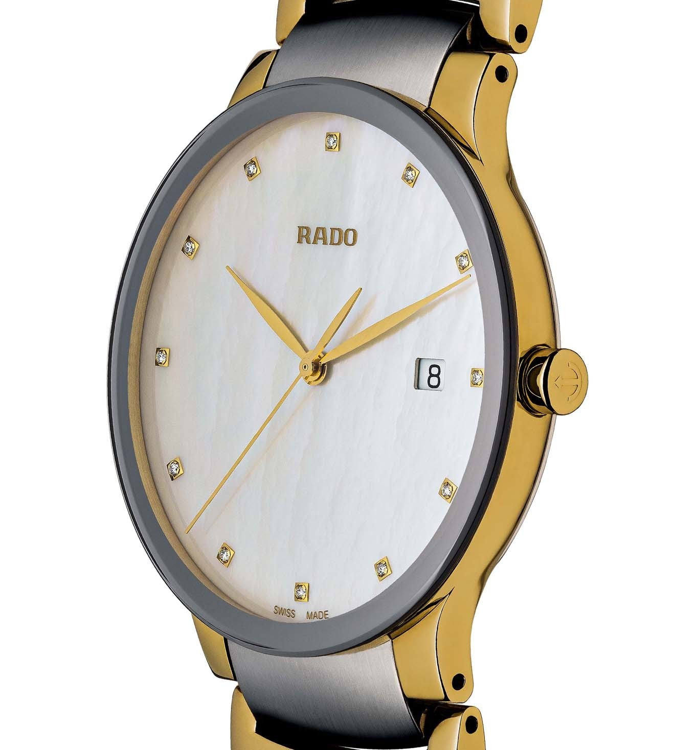 Rado Centrix White Mother-Of-Pearl Dial Unisex 38mm