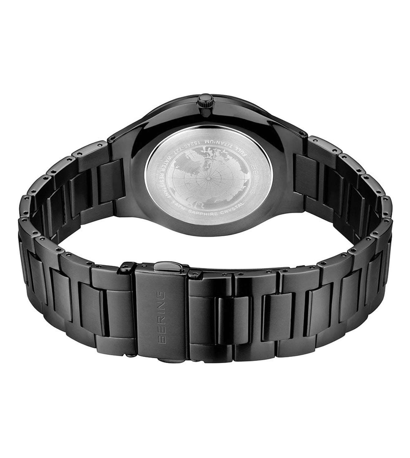 Bering Titanium Blue Dial Men 40mm