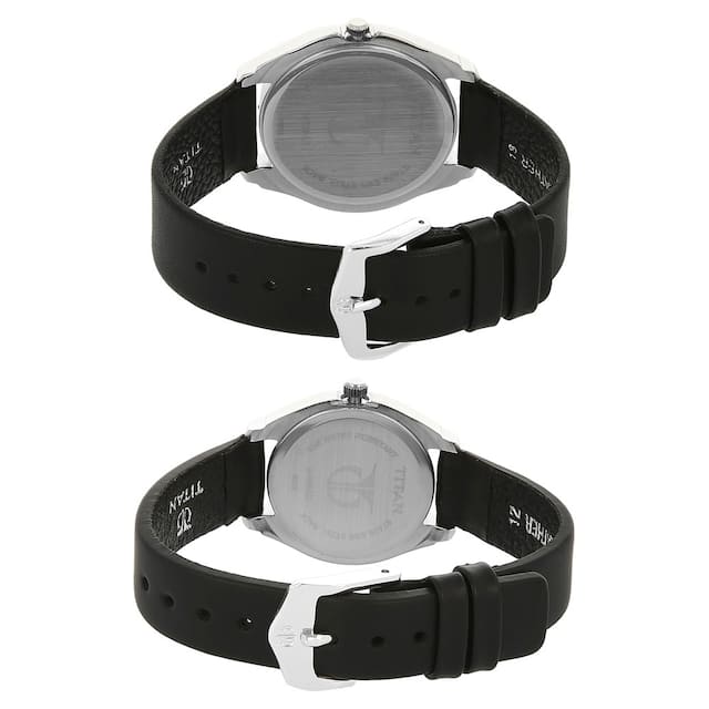 Titan couple best sale watches black