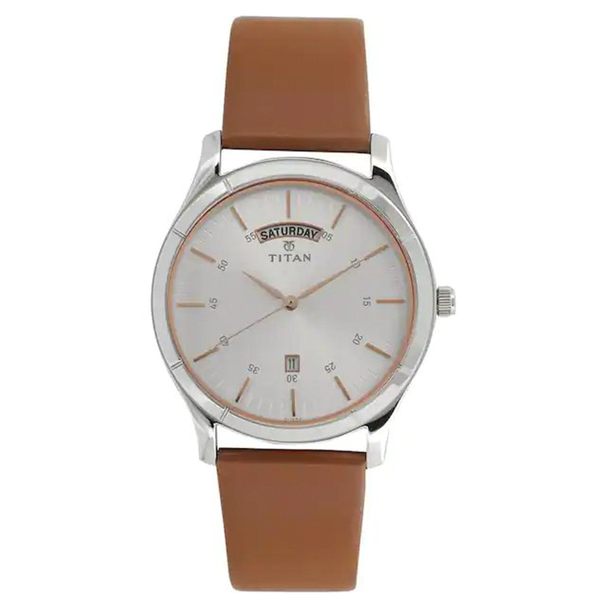 On Trend White Dial & Leather Strap