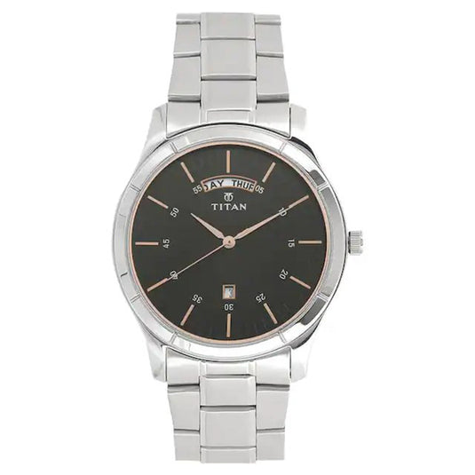 Workwear Black Dial & Stainless Steel Strap