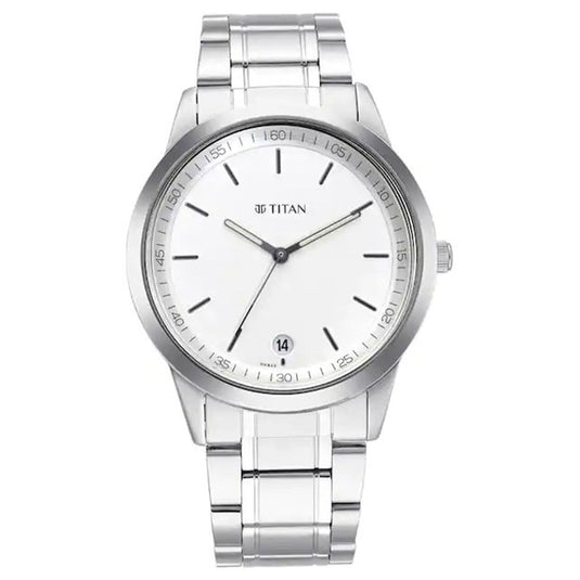 Minimals White Dial & Stainless Steel Strap