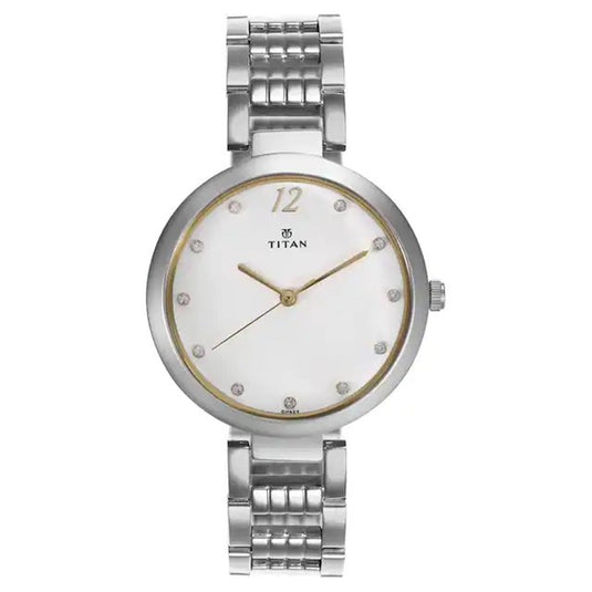 Sparkle White Dial & Stainless Steel Strap