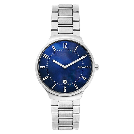 Grenen Blue MOP Dial Stainless Steel Strap