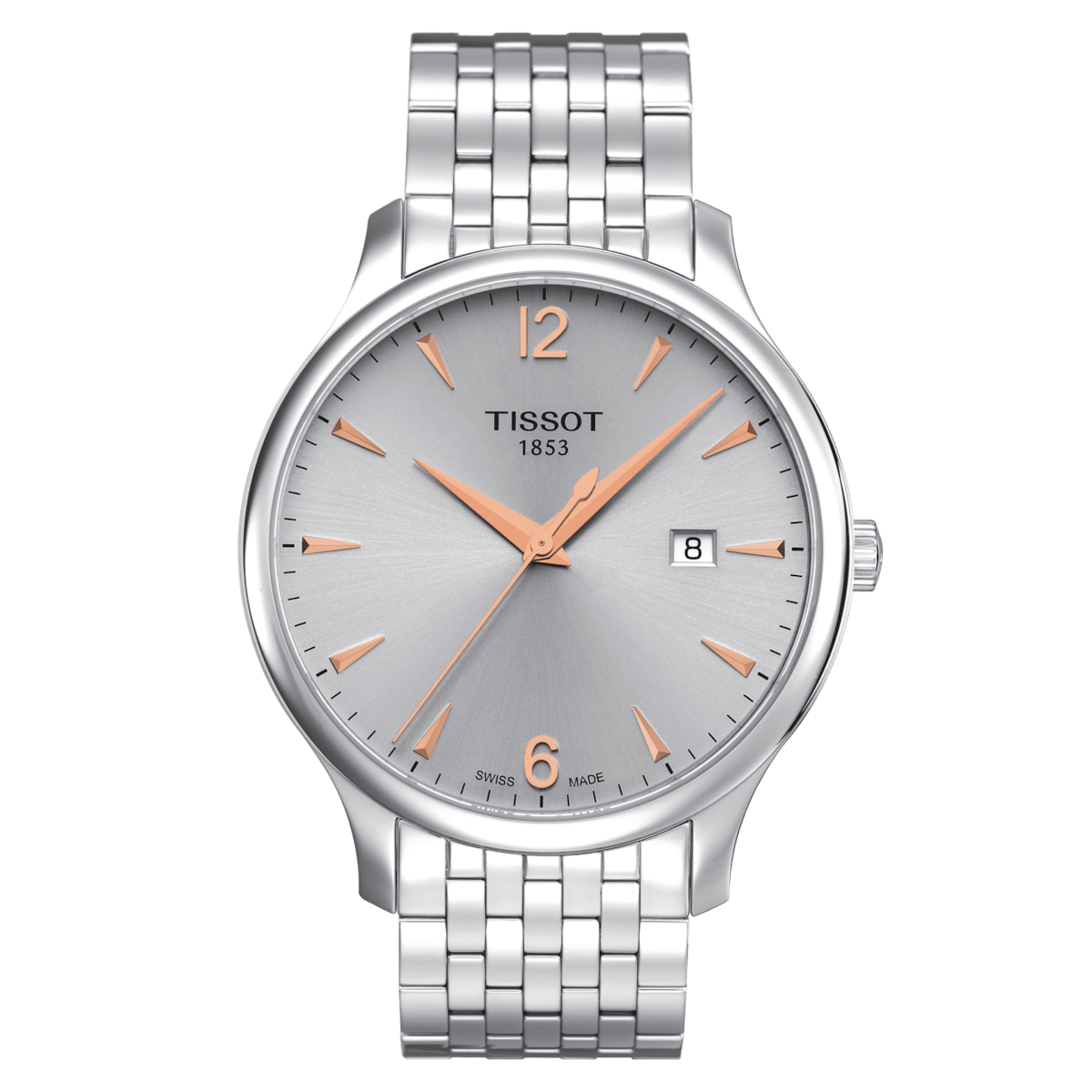 T-Classic Tradition Silver & Rose Gold