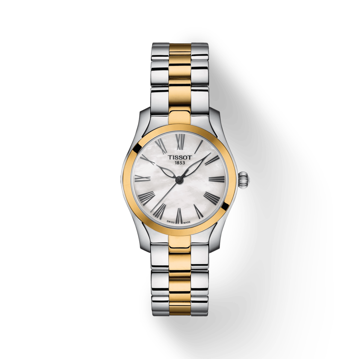 Tissot T-Lady White Mother-Of-Pearl Dial Women 30mm