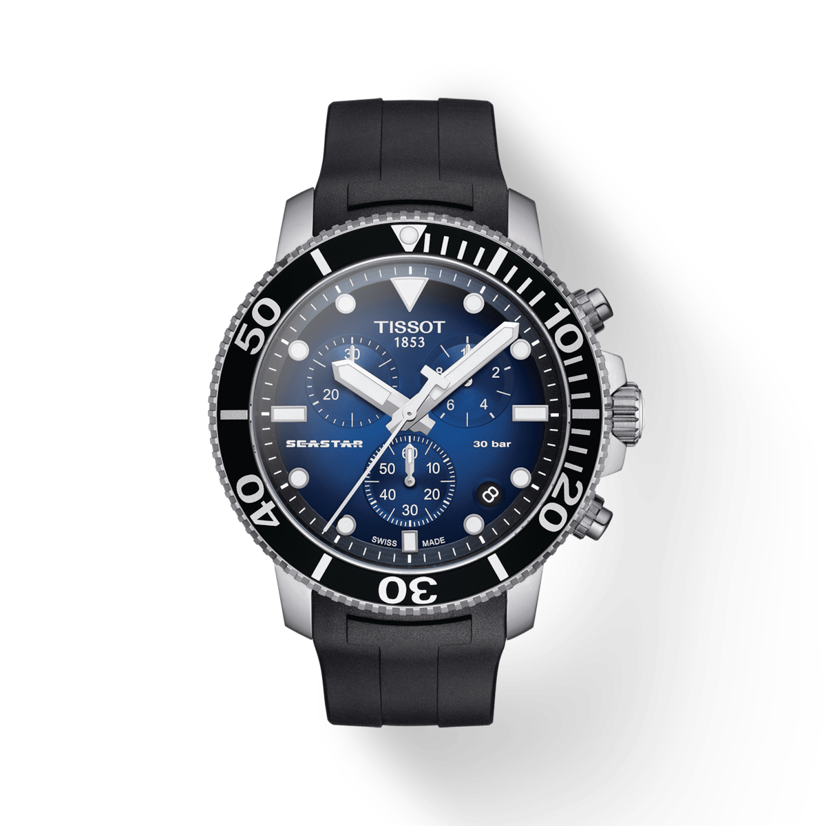 T-Sport Seastar 1000 Chronograph Graded Blue Black & Analog