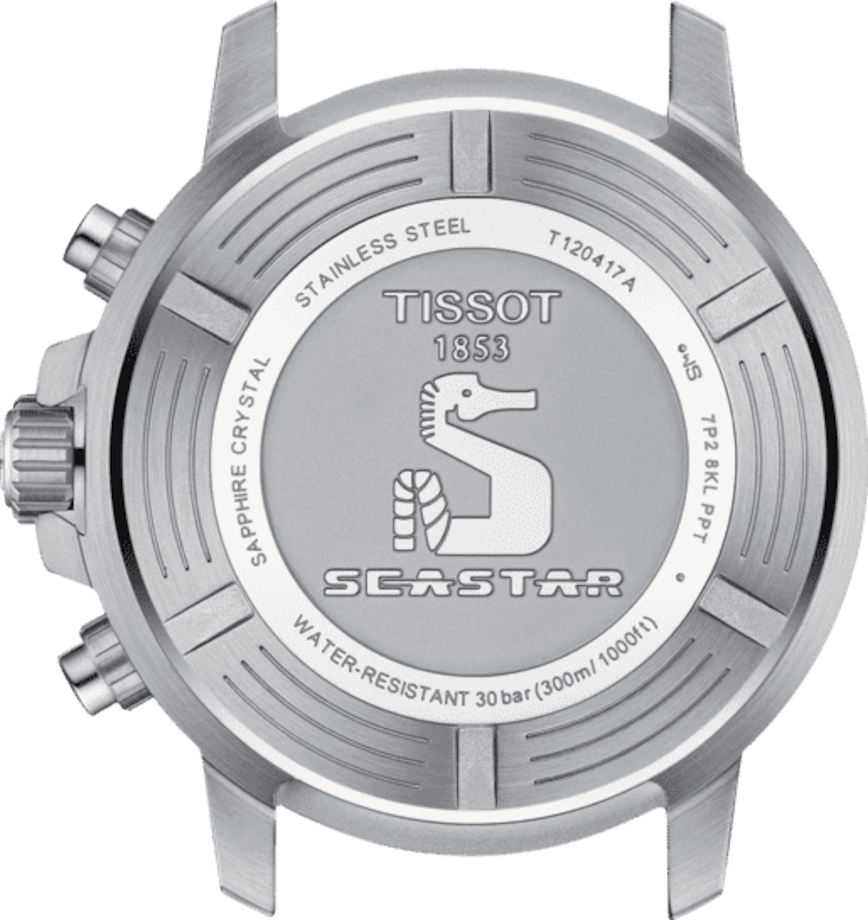 T-Sport Seastar 1000 Chronograph Graded Blue Black & Analog
