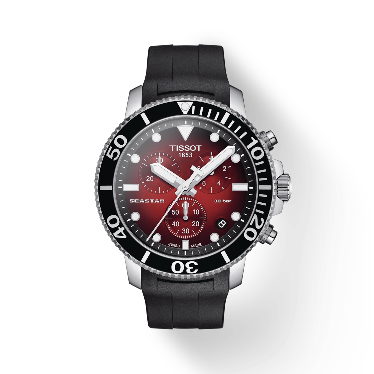 T-Sport Seastar 1000 Chronograph black Graded Red-Black