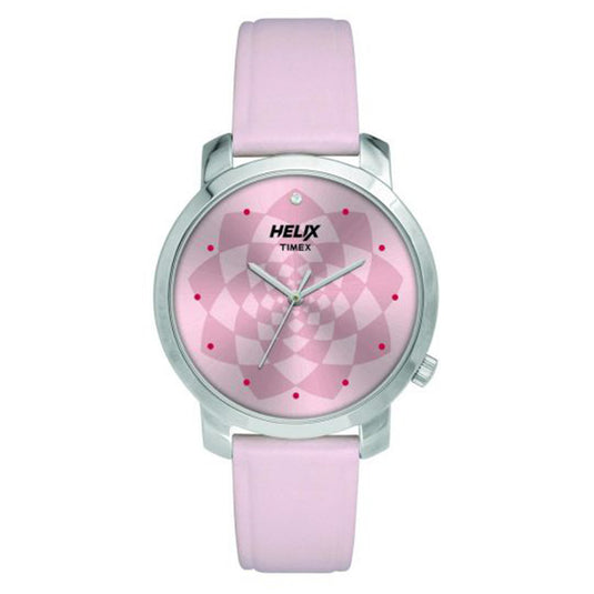 Helix Pink Dial Leather 