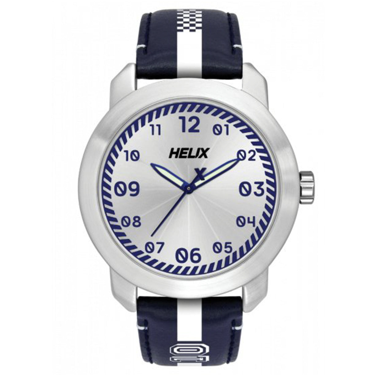 Sporty Silver Dial