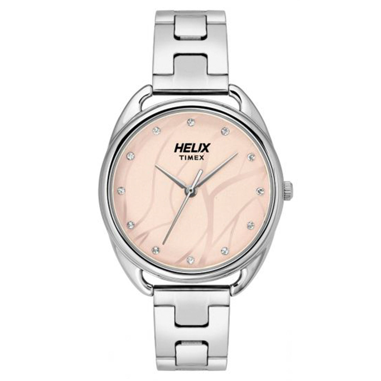 Helix Trendy Silver Stainless Steel Strap