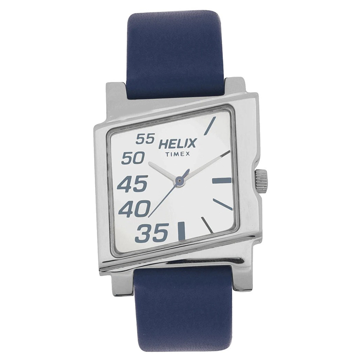 Helix Square Shaped Case Silver Dial