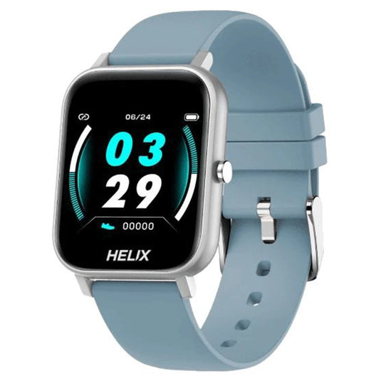 Helix Smart Watch Blue Plastic Strap