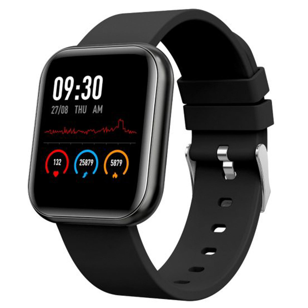 Helix Smart Metal Fit Black Silicone