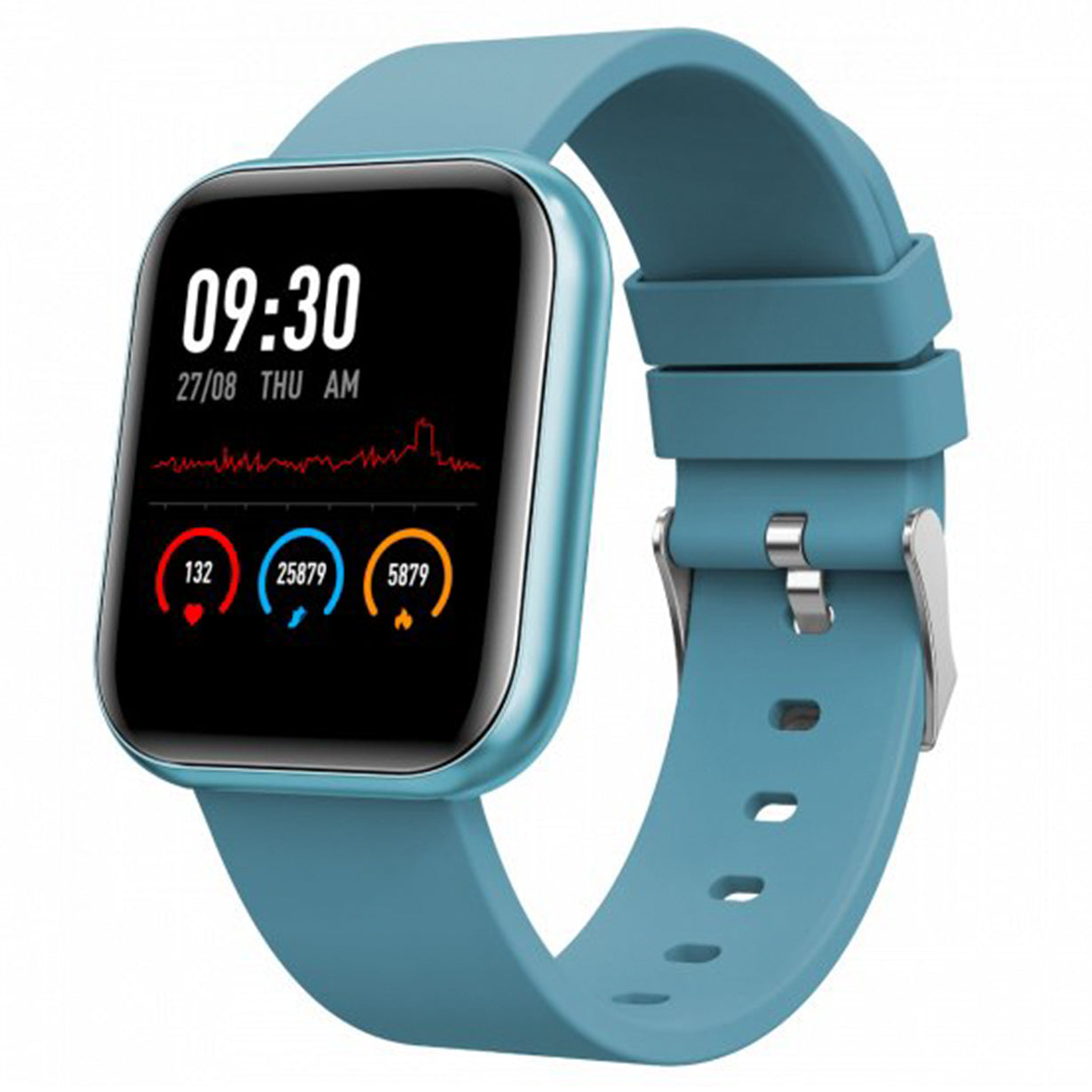 Helix Smart Metal Fit Blue Silicone