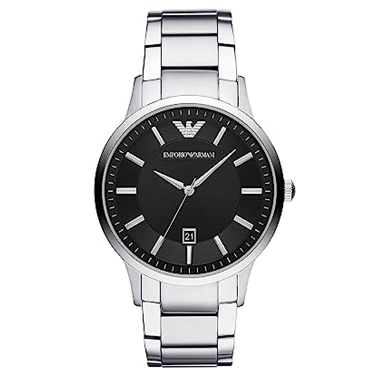 Emporio Armani Renato Black Dial Men 43mm