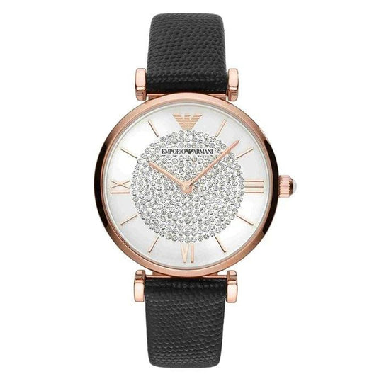 Gianni T-Bar Silver Dial & Rose Gold