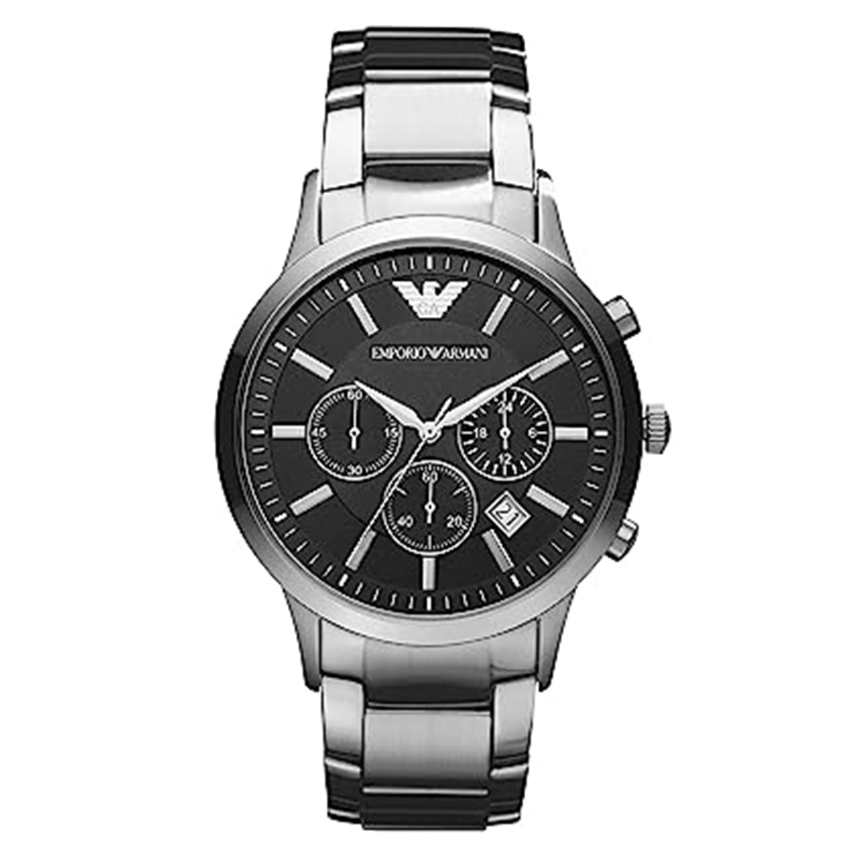 Emporio Armani Renato Black Dial Men 43mm